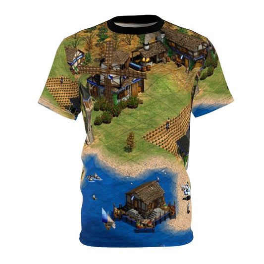 Vintage-style t-shirt featuring the iconic Age of Empires game logo and design.