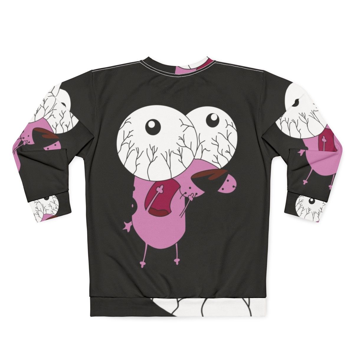 Courage The Cowardly Dog Themed Sweatshirt - Back