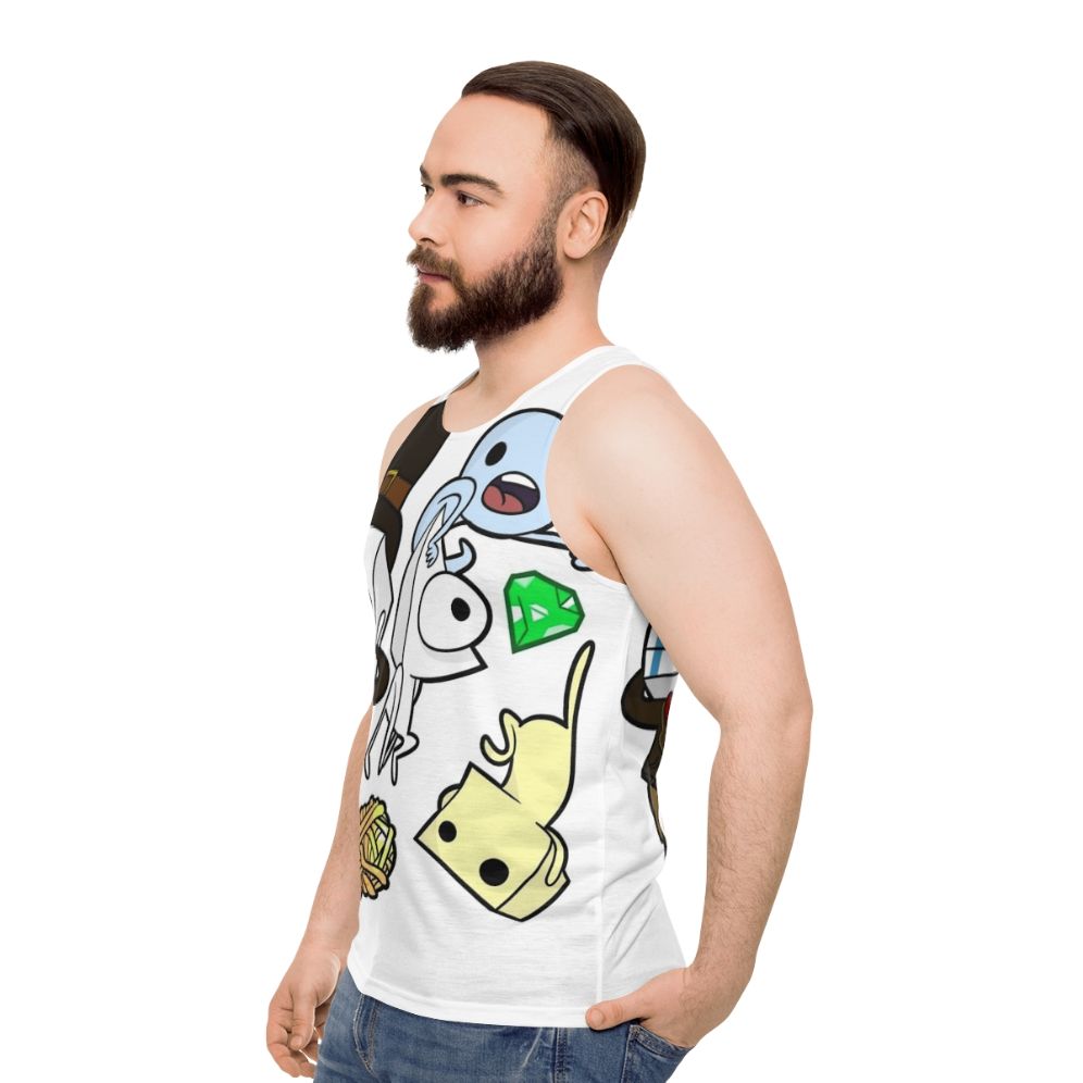 Battleblock Theater Unisex Gaming Tank Top - men side