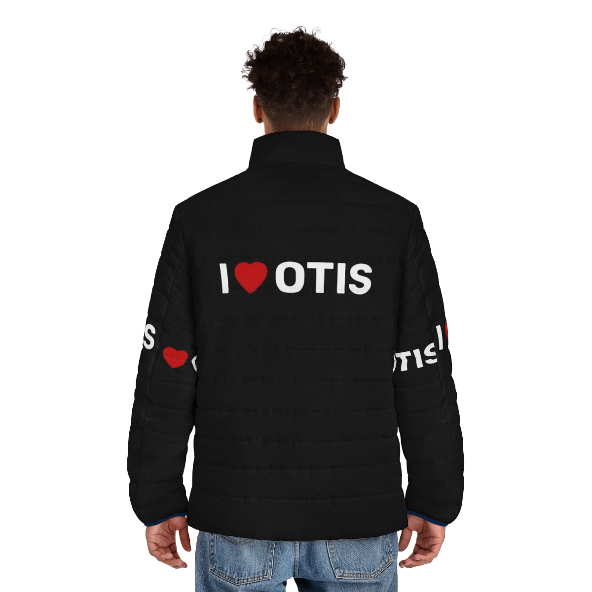 Sex Education Otis Milburn Puffer Jacket, Netflix Series Fan Merchandise - men back