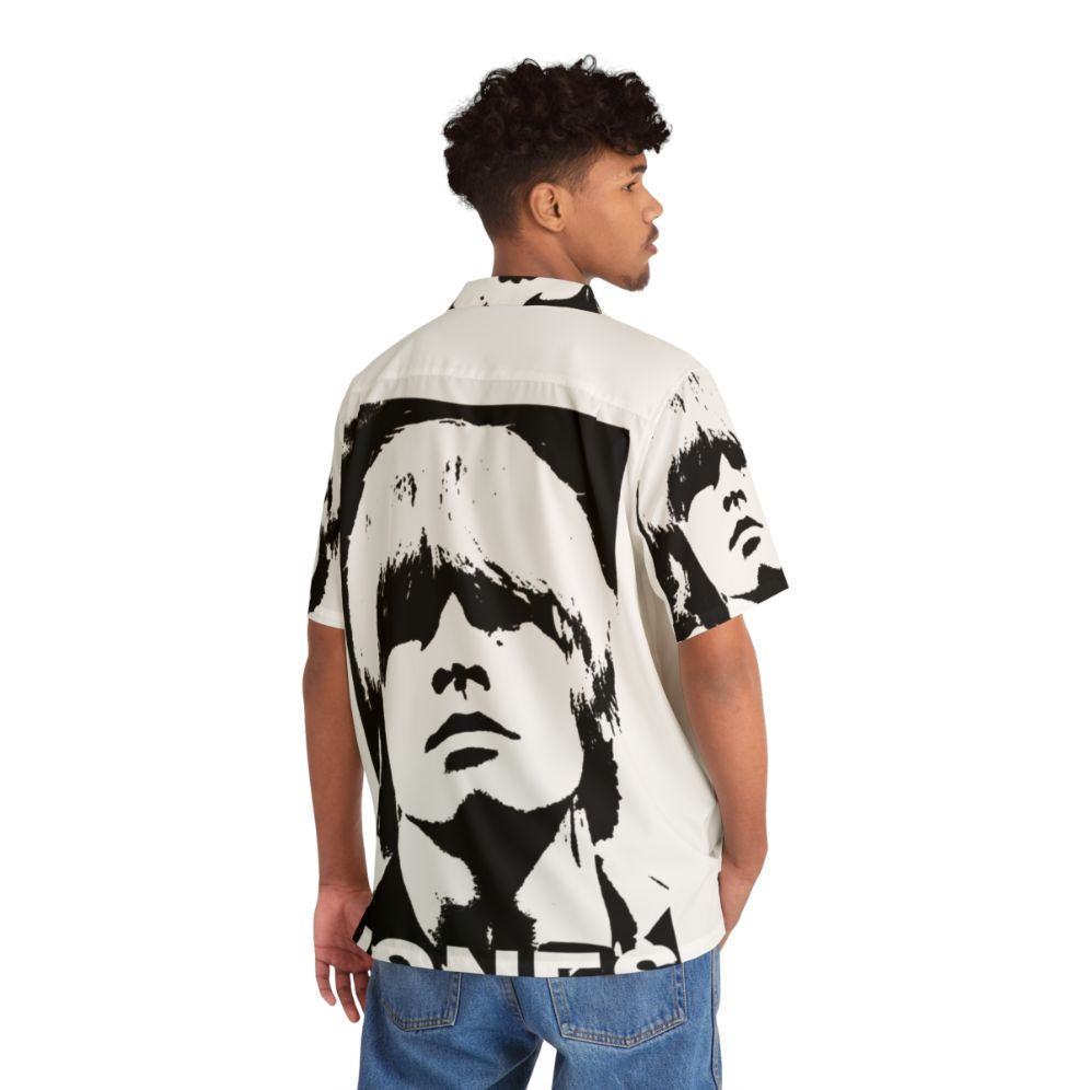 Vintage Brian Jones Hawaiian Shirt with psychedelic and rock and roll design - People Back