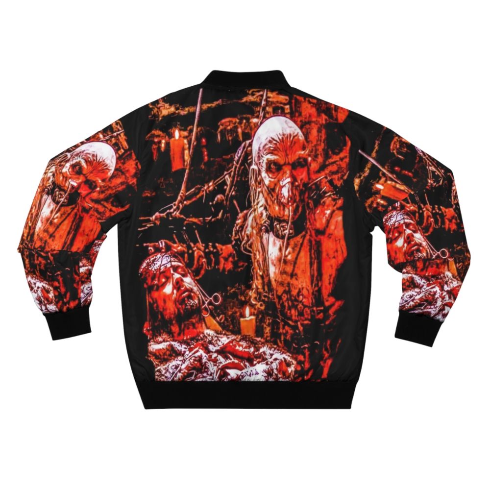 Dr Satan Horror Themed Bomber Jacket - Back