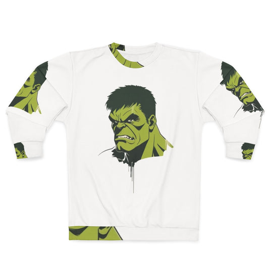 Marvel Avengers superhero sweatshirt with Hulk comics hero design