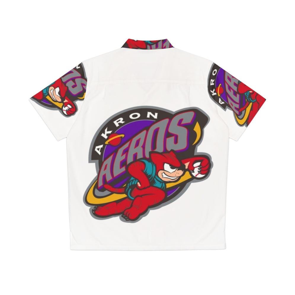 Akron Aeros Baseball Team Hawaiian Shirt - Back