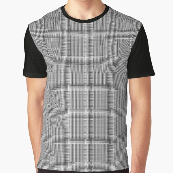 Glen plaid classic graphic t-shirt for business and conservative style