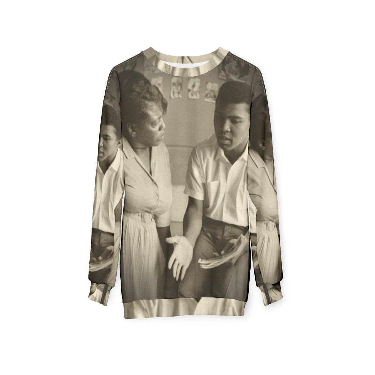 Fannie Lou Hamer and Muhammad Ali civil rights and equality sweatshirt - hanging