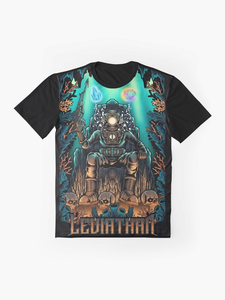 Leviathan zombie graphic t-shirt - Flat lay