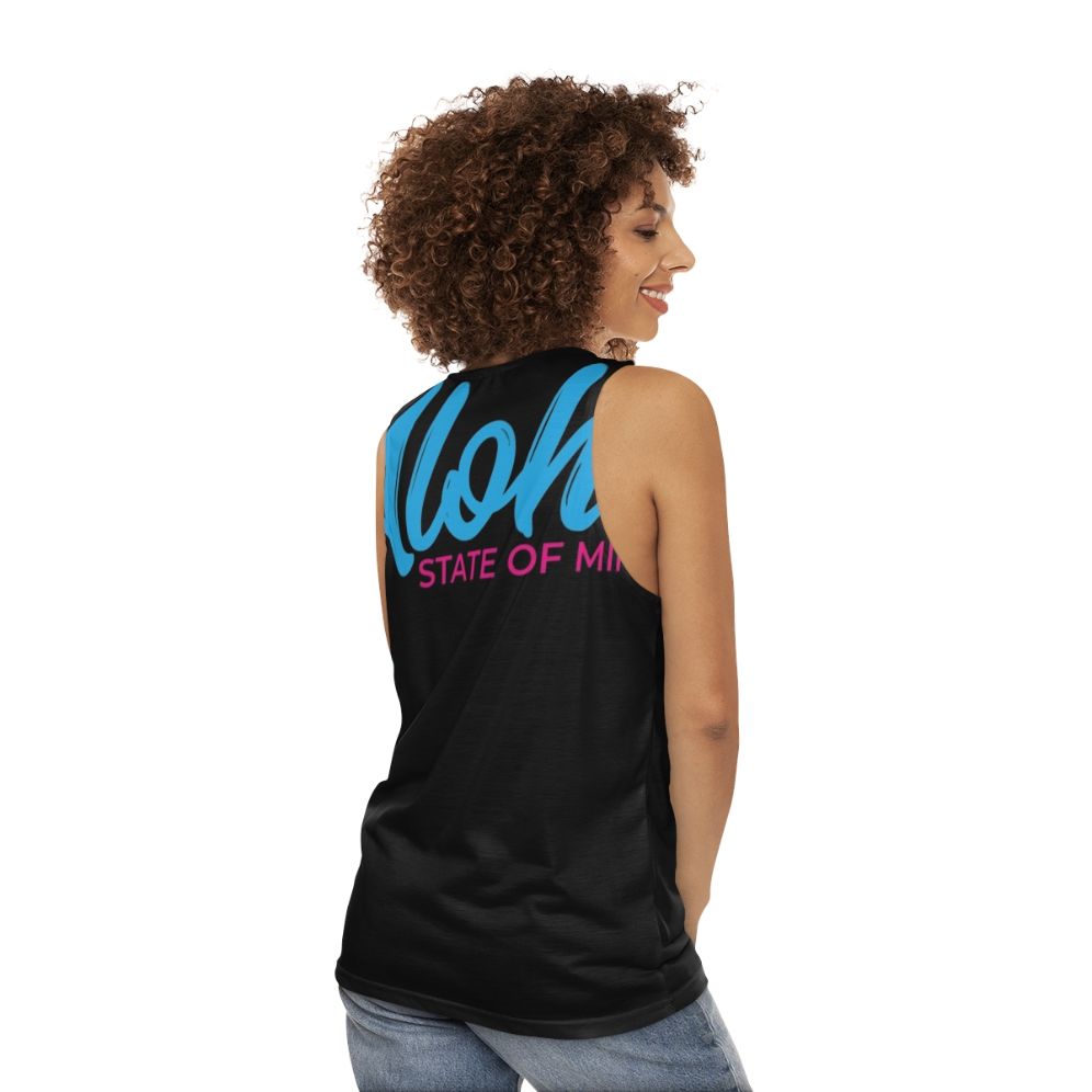 Aloha State of Mind Graphic Unisex Tank Top - women back