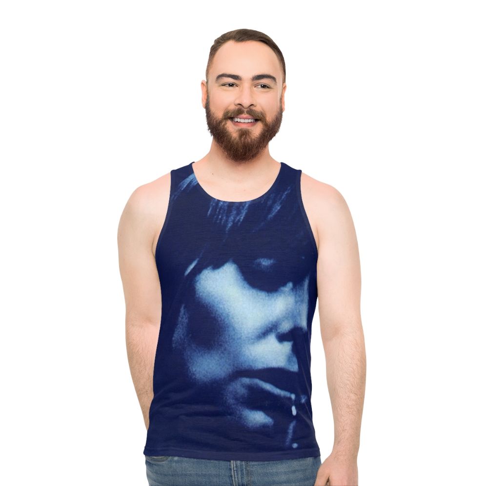 Joni Mitchell Blue Unisex Folk Music Tank Top - men