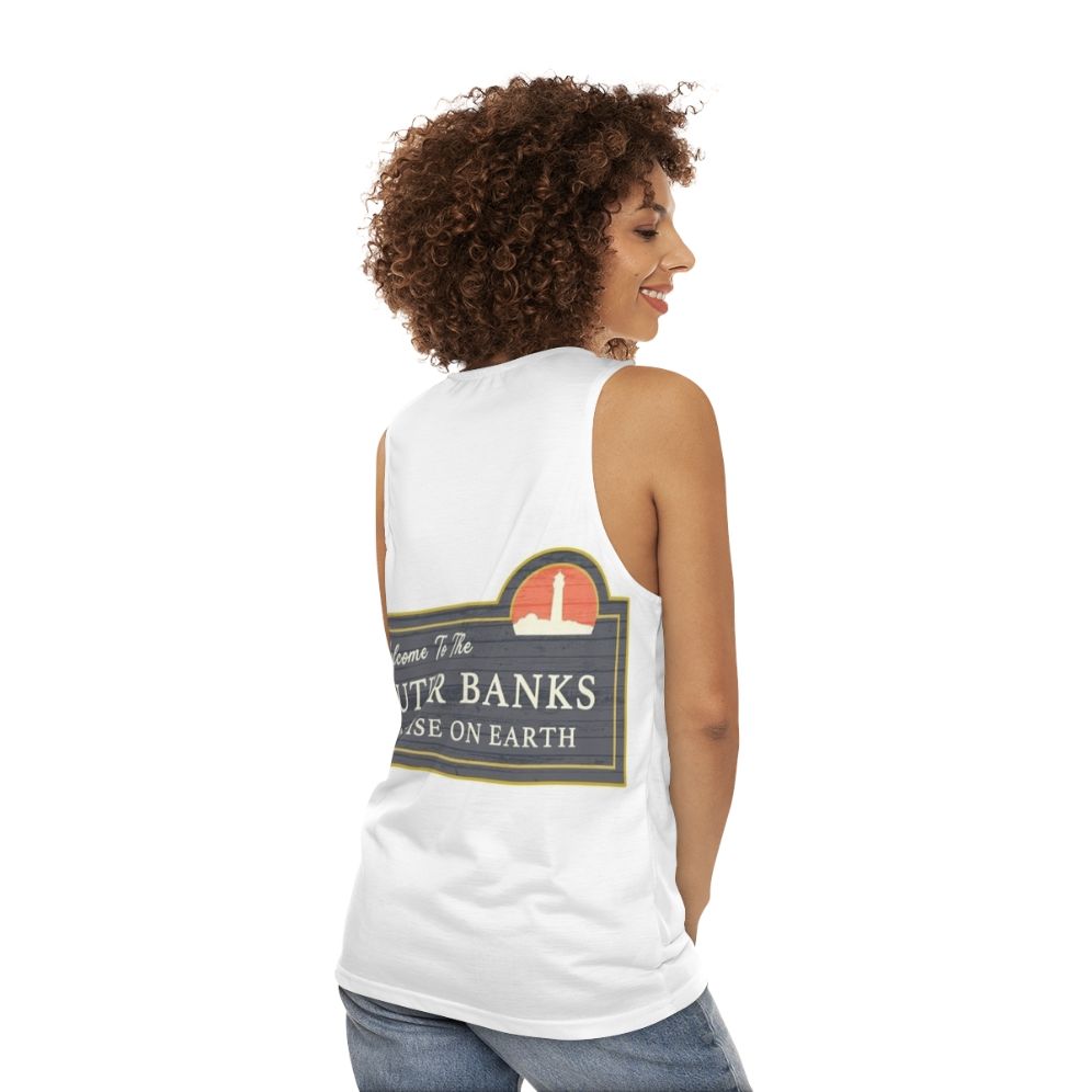 Outer Banks Unisex Tank Top - women back