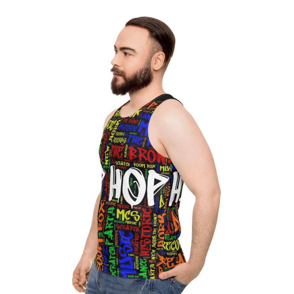 Hip hop music 50th anniversary unisex tank top - men side