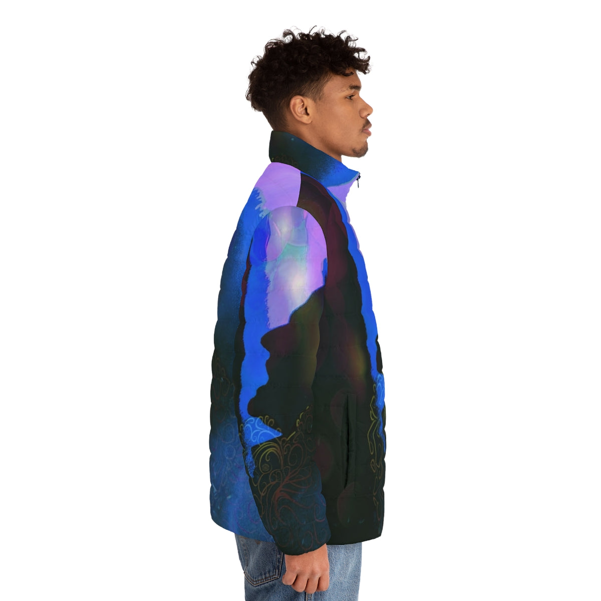 Erasure Andy Bell Graphic Puffer Jacket - men side right