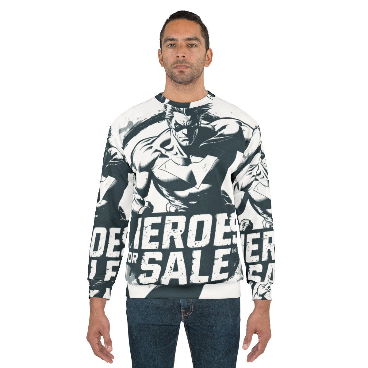 Classic Heroes for Sale Transparent Sweatshirt - men