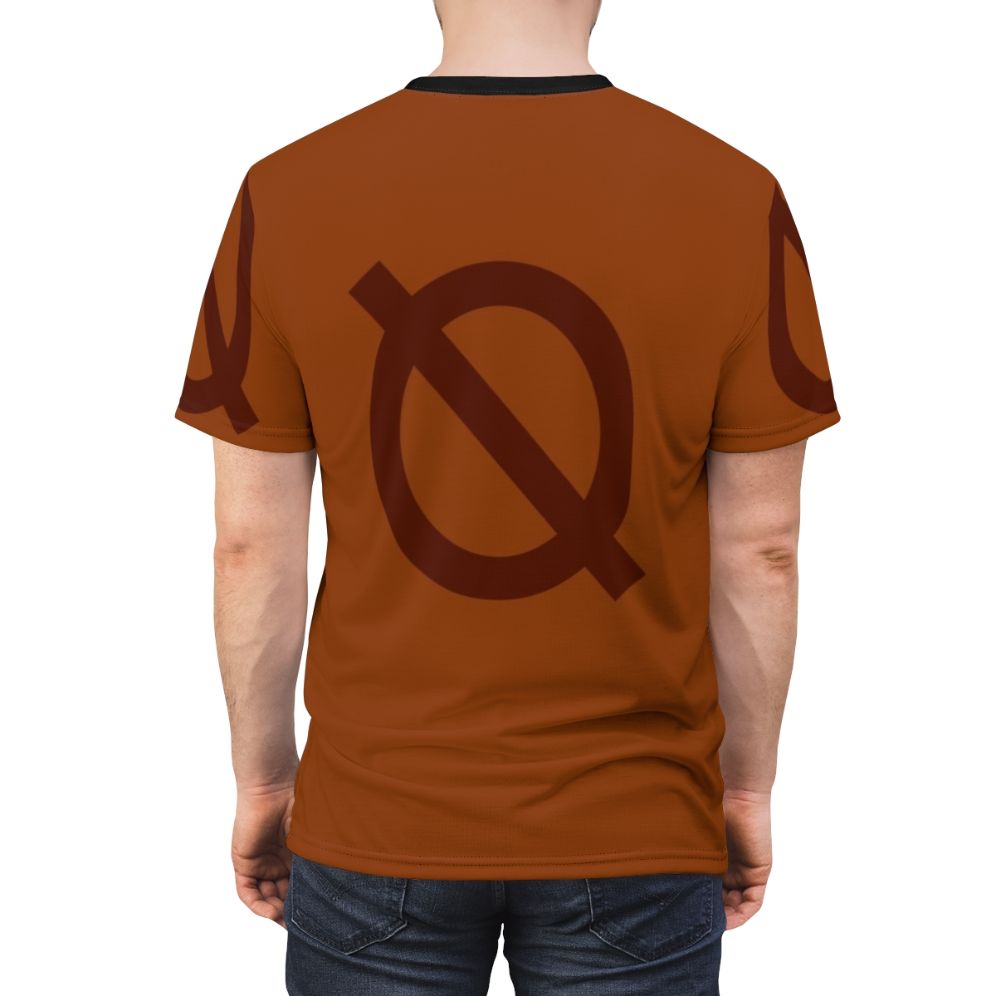 Graphic t-shirt featuring characters from the indie video game Night in the Woods - men back