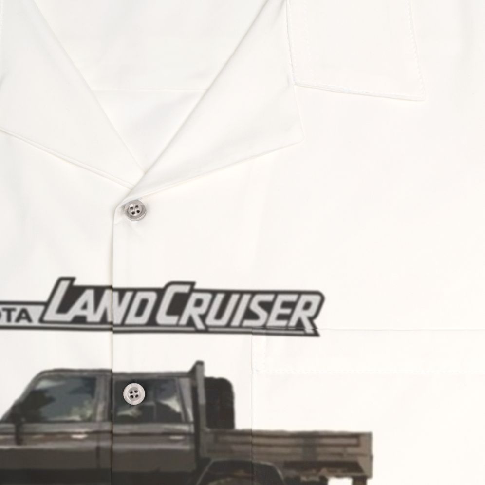 Toyota Landcruiser 79 Dual Cab Hawaiian Shirt - Detail