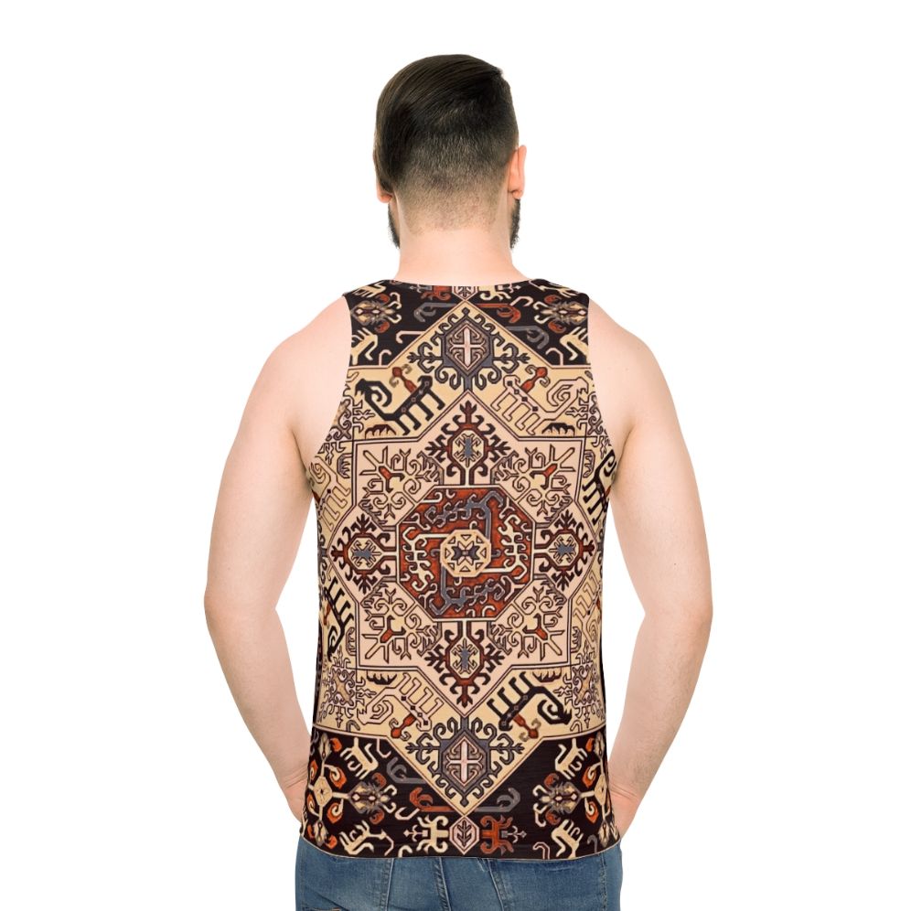 Unisex Armenian art inspired tank top - men back