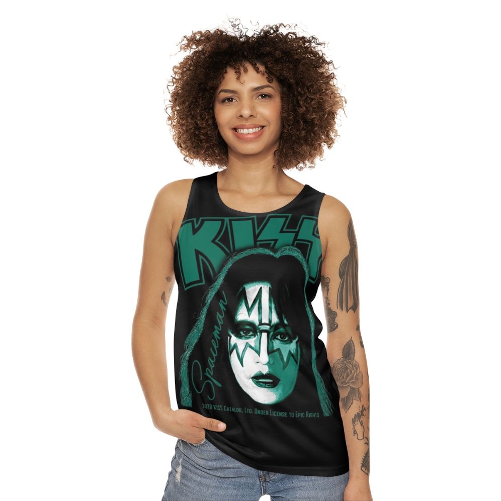 Spaceman Kiss Rock Band Unisex Tank Top - women