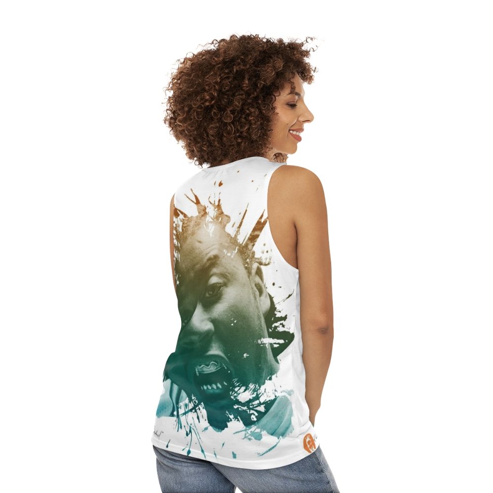 Ol Dirty Bastard Portrait Unisex Tank Top - women back