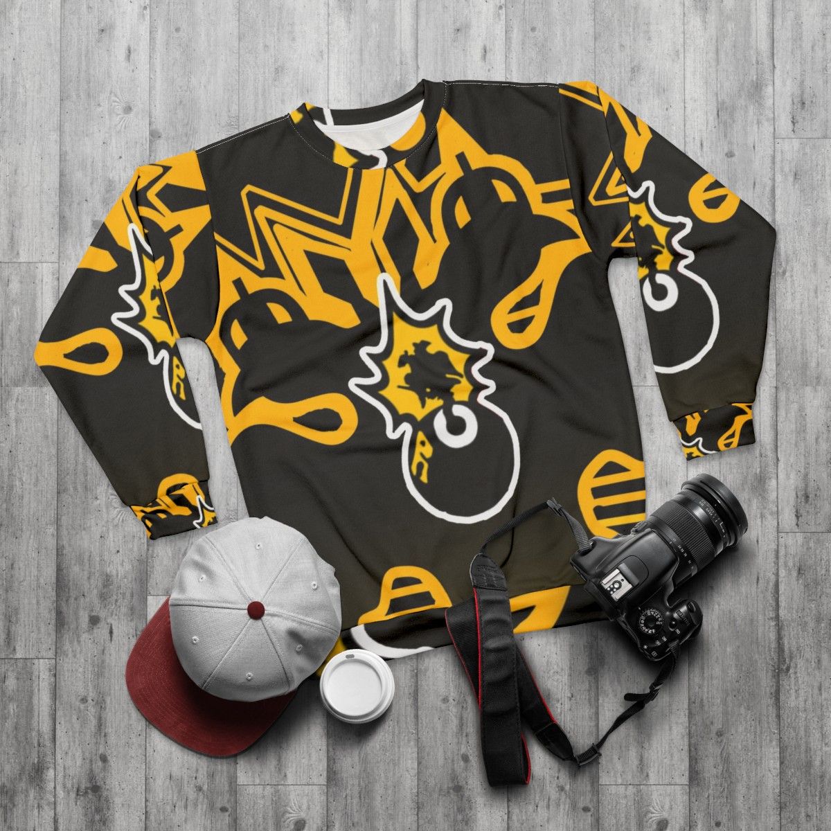 Retro AEK Filadelfeia Vintage Football Sweatshirt - flat lay