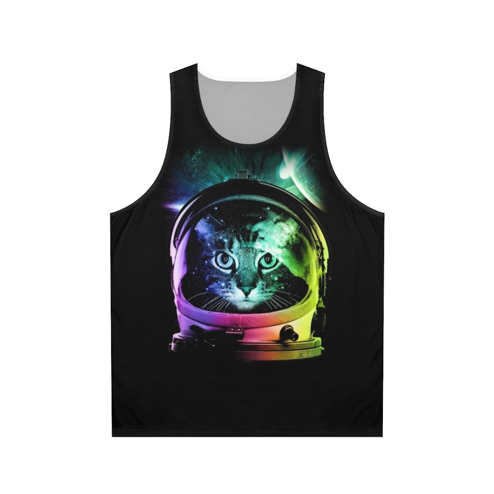 Astronaut Cat Unisex Tank Top