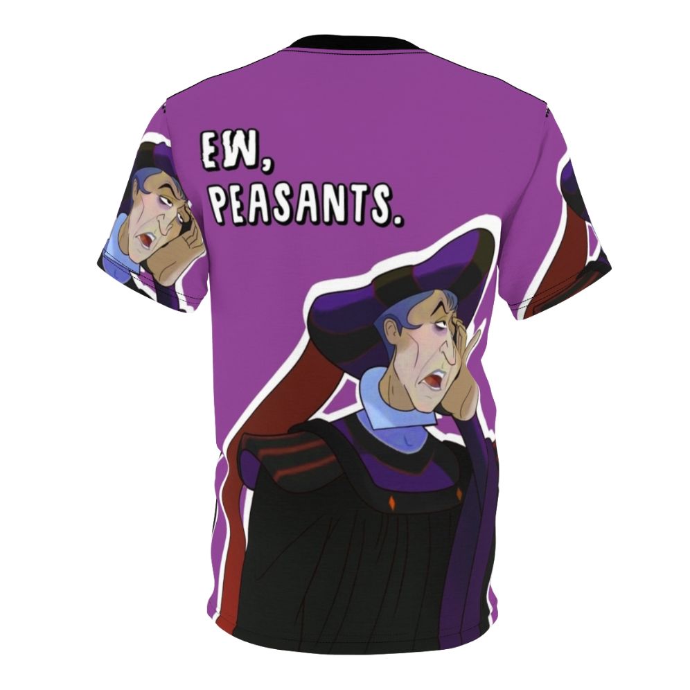 Ew Peasants AOP T-shirt featuring the iconic Disney villain Claude Frollo from The Hunchback of Notre Dame - Back