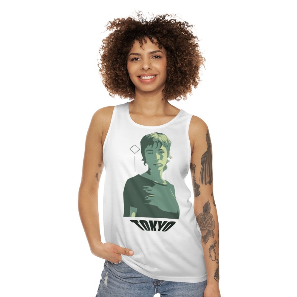 Tokyo Money Heist Netflix Unisex Fan Art Tank Top - women