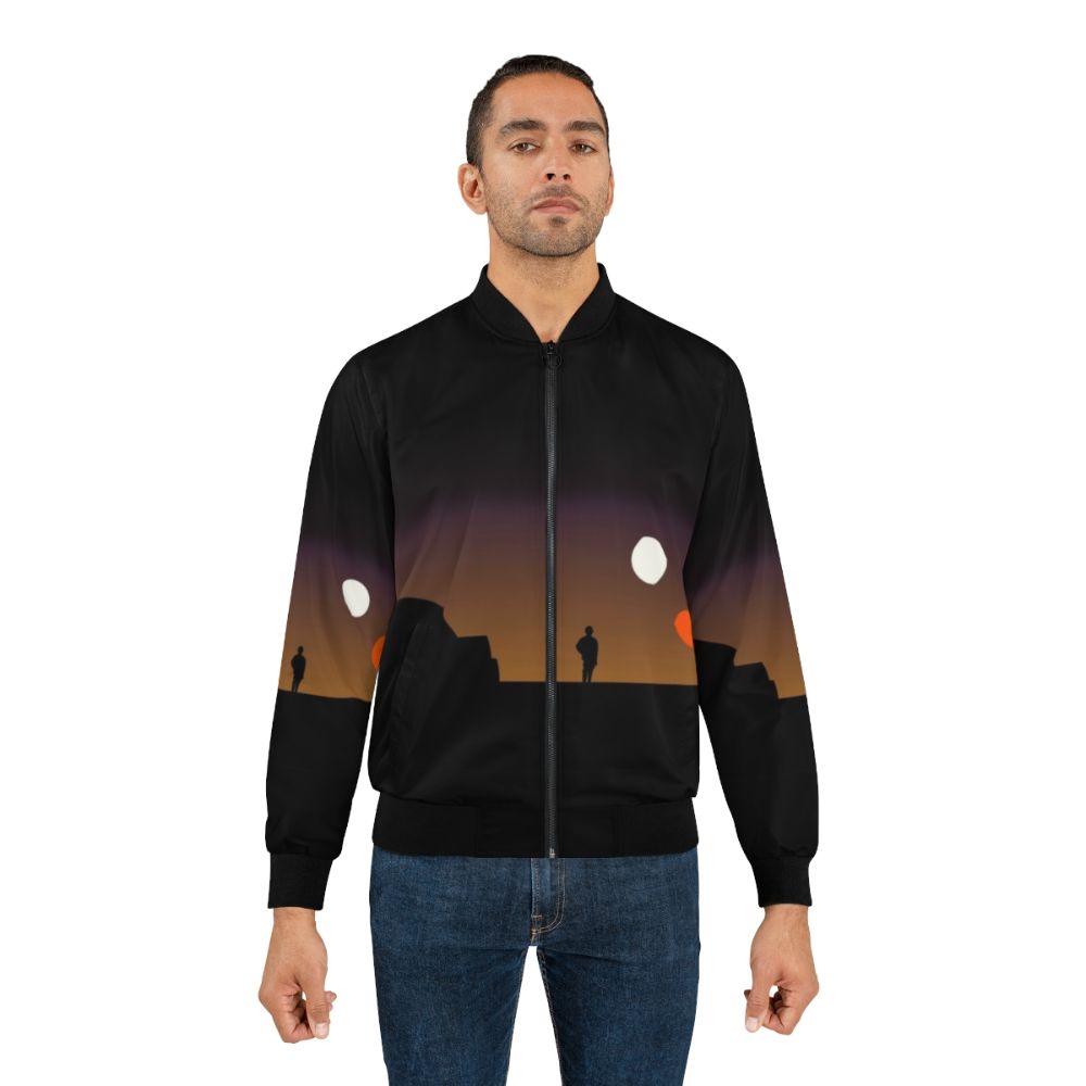 Tatooine Sunset Bomber Jacket with Star Wars Inspired Design - Lifestyle