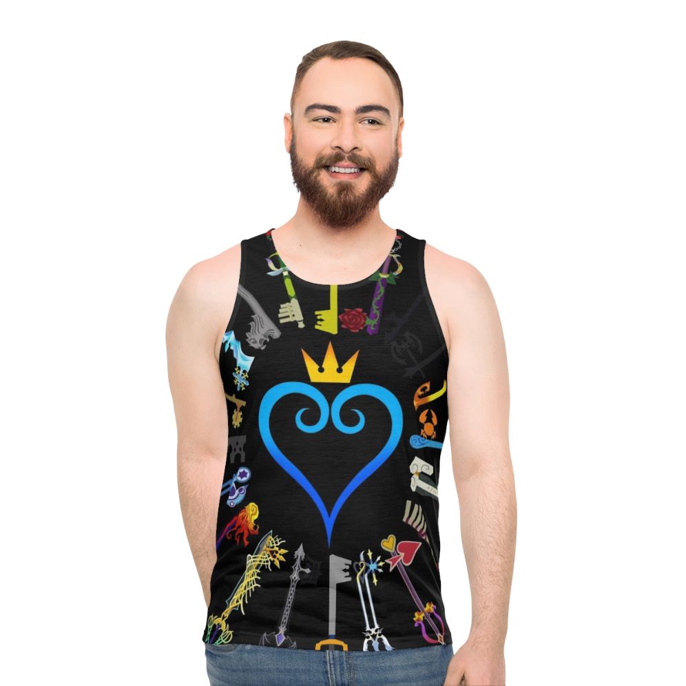 Kingdom Hearts Keyblade Unisex Tank Top - men