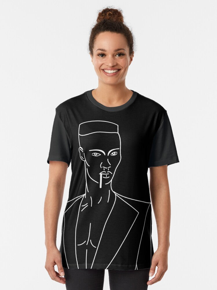 Grace Jones 80s Icon Graphic T-Shirt - Women