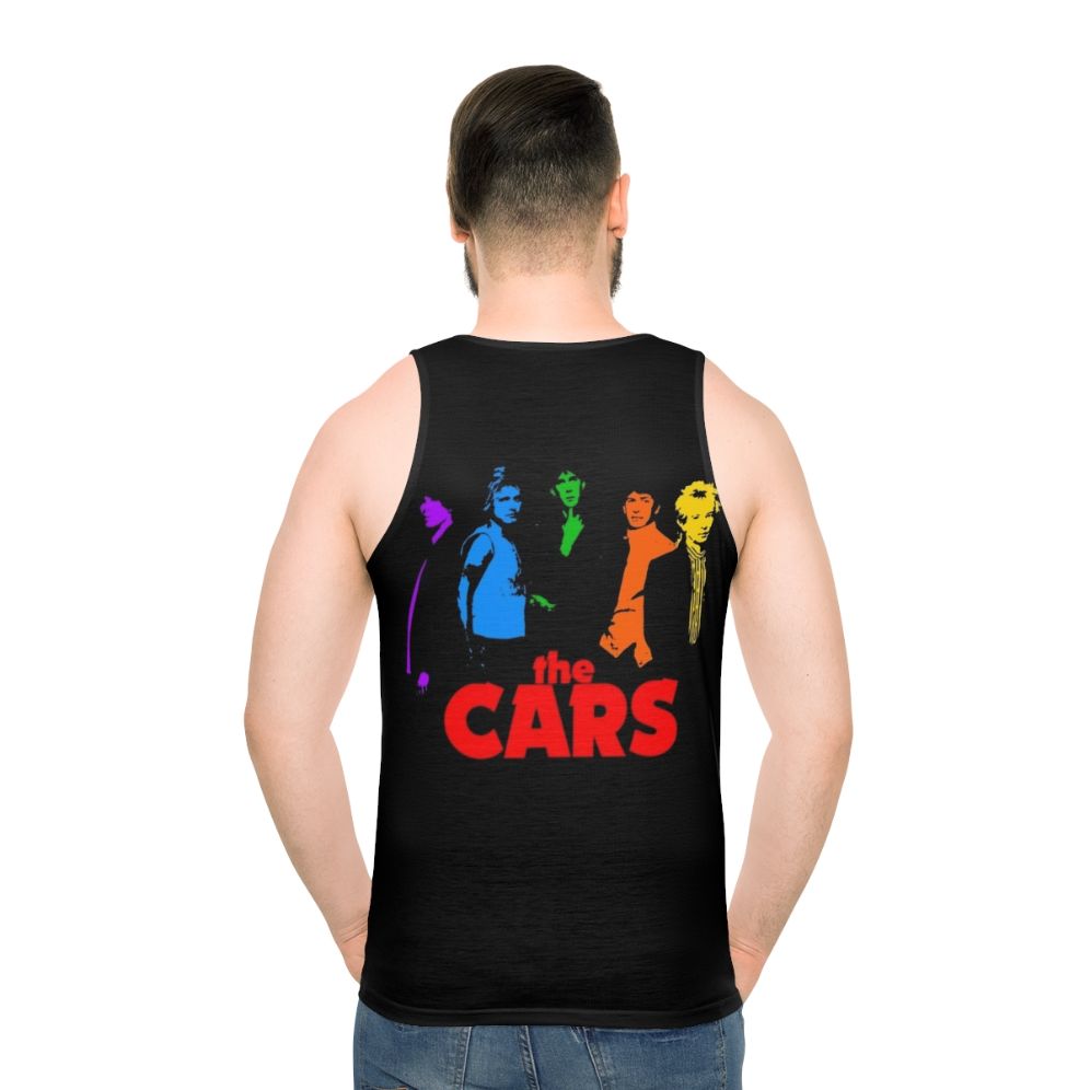 The Cars in Color Unisex 80s Music Tank Top - men back