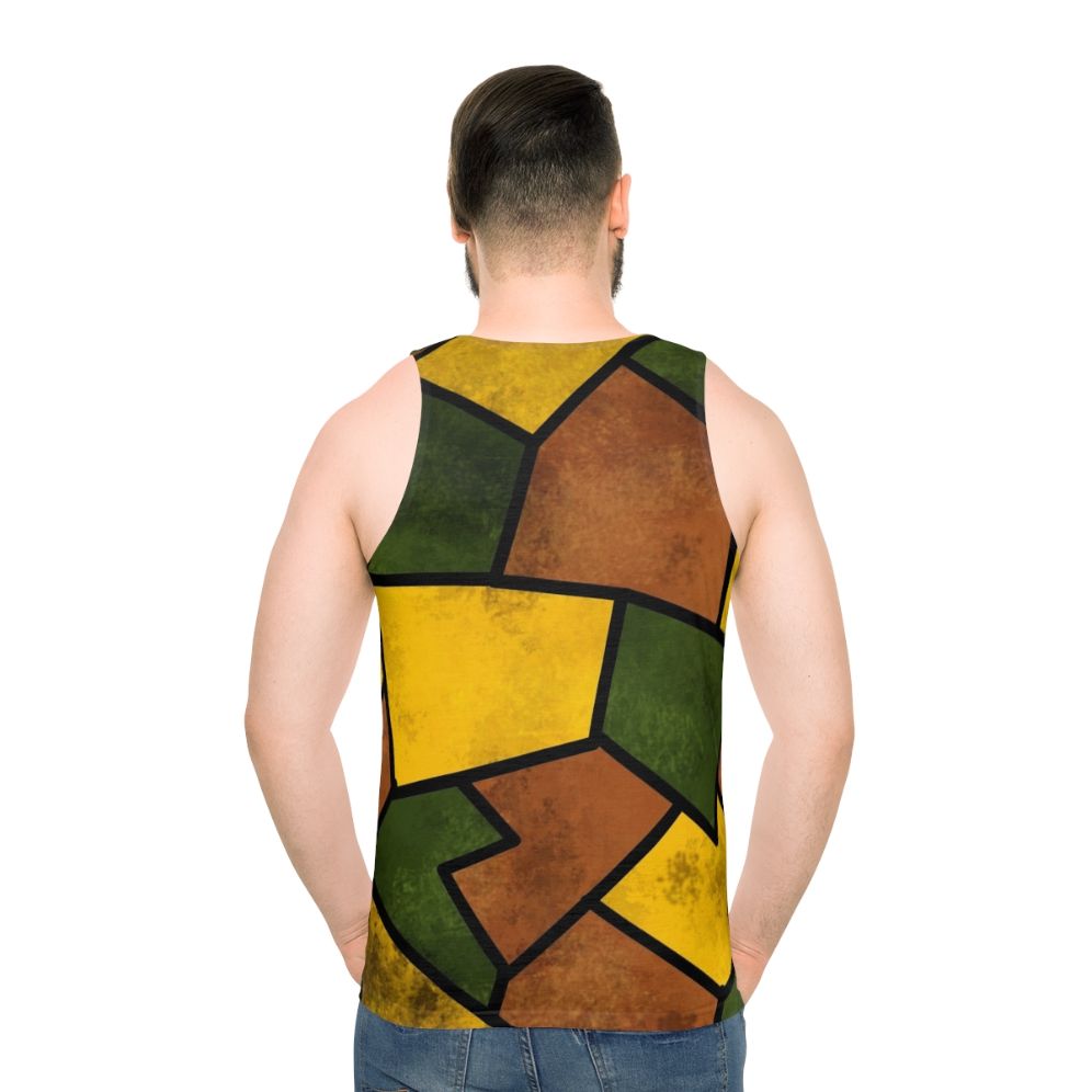 Unisex WW1 German Imperial Camouflage Pattern Tank Top - men back