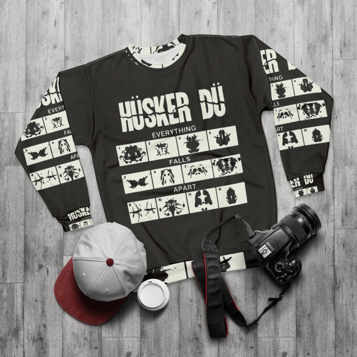 Husker Du Punk Sweatshirt - flat lay