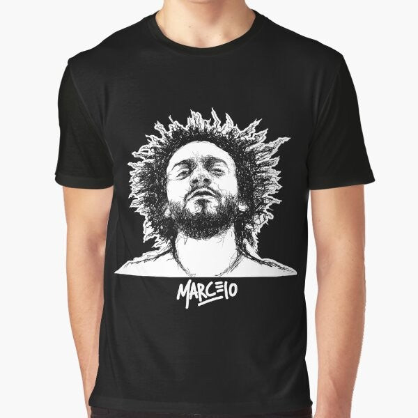 Marcelo Vieira Football Player Illustration Graphic T-Shirt