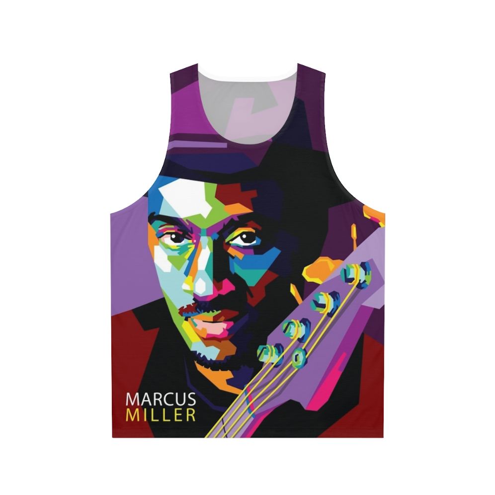 Marcus Miller pop art illustration unisex tank top