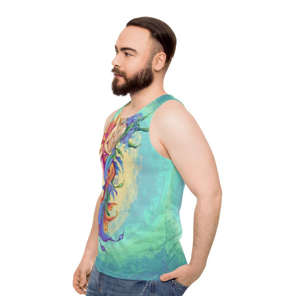 Merman Underwater Kiss Unisex Tank Top - men side