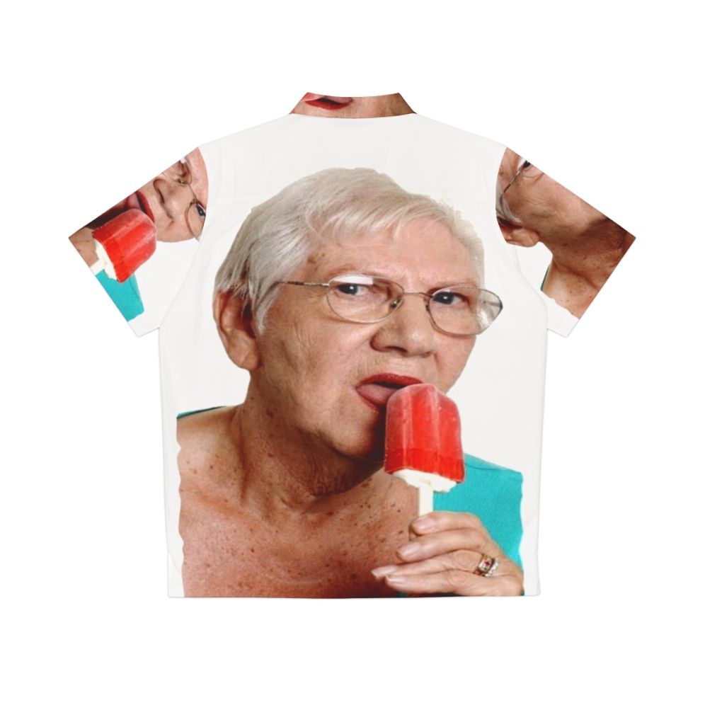 Grandma's Tropical Ice Cream Hawaiian Shirt - Back