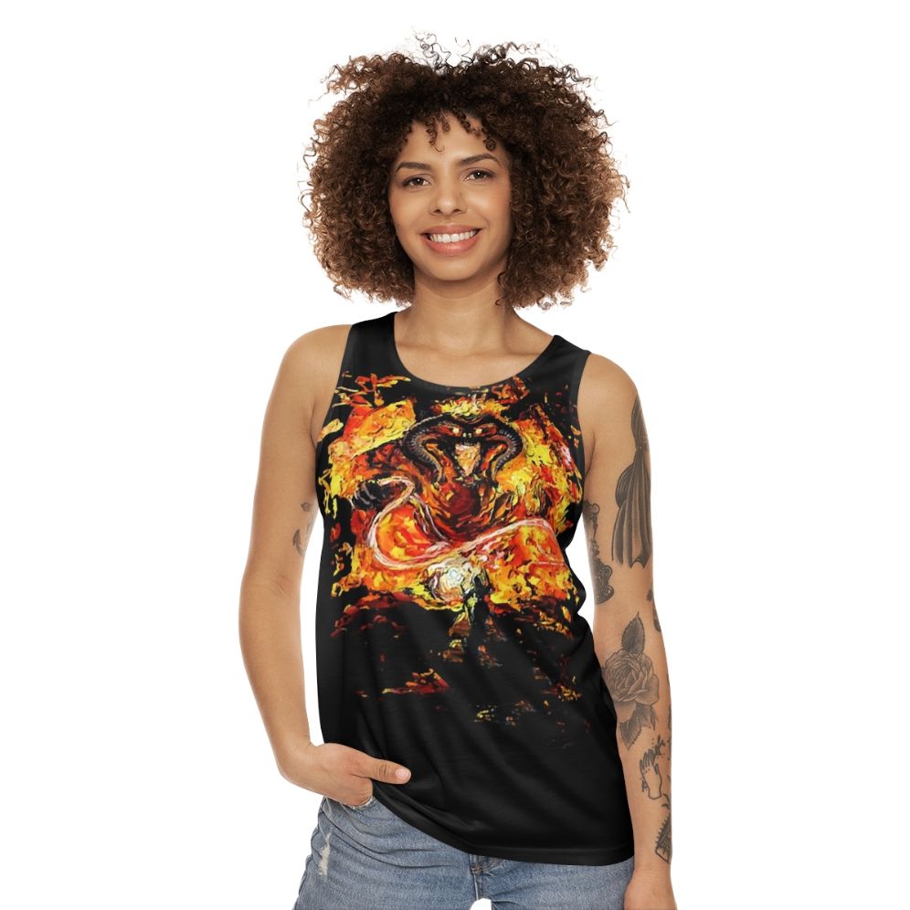 Van Gogh Inspired Lord of the Rings Unisex Tank Top - women