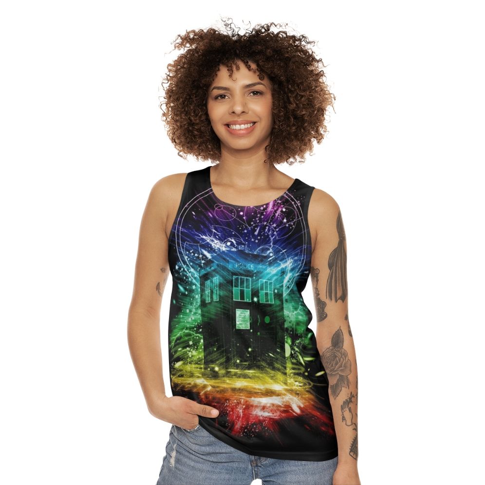 Time Storm Doctor Who Inspired Unisex Tank Top - women