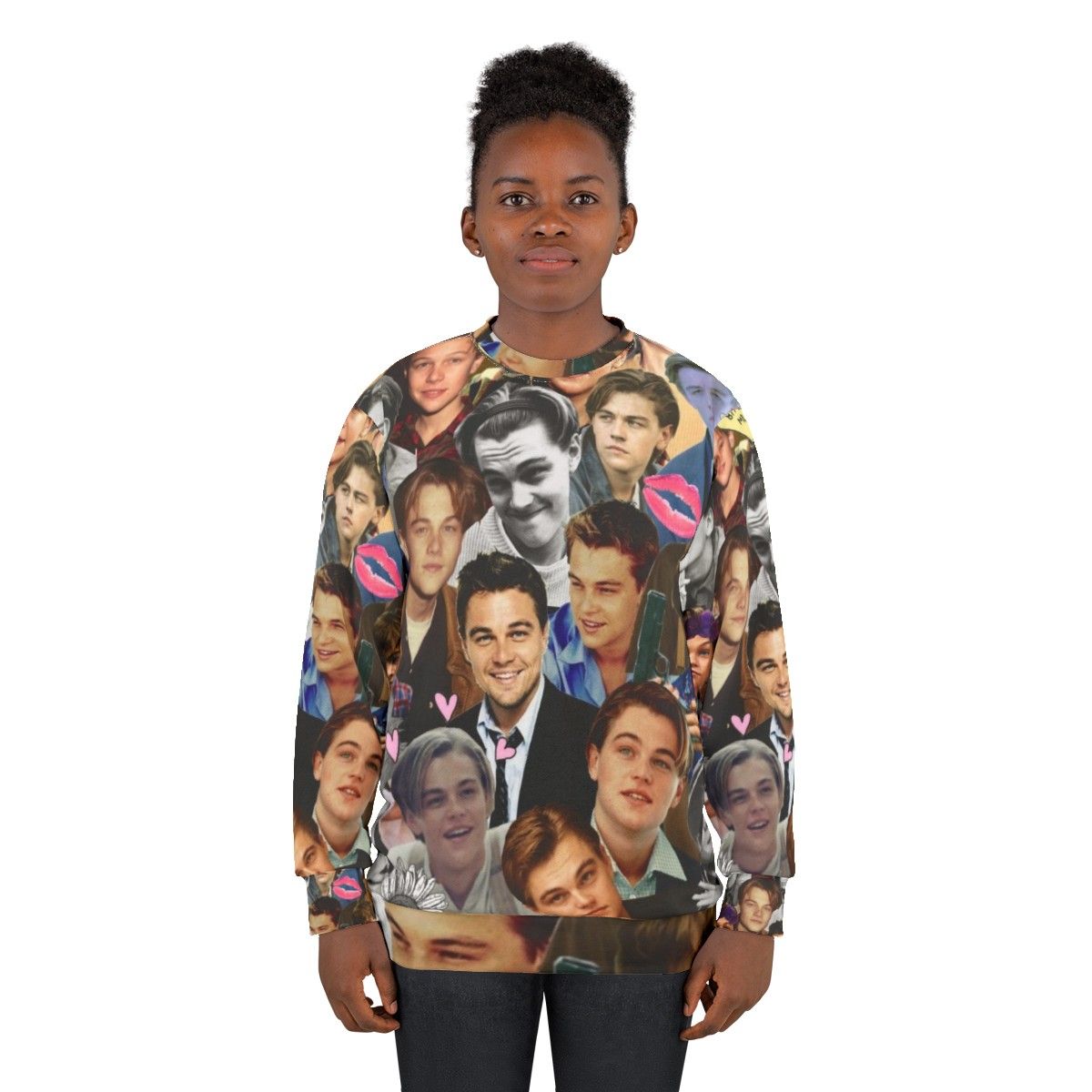 Leonardo DiCaprio Collage Sweatshirt - women