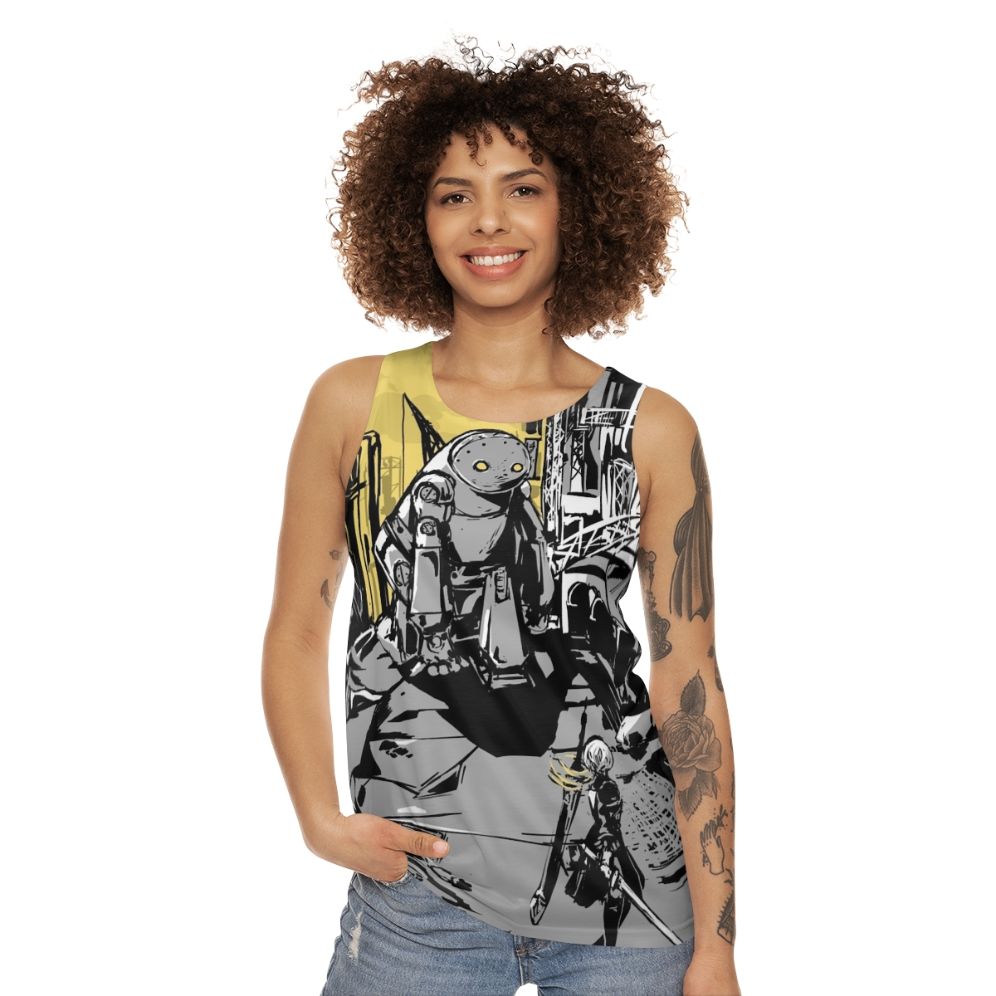 Nier Automata 2B and 9S Unisex Tank Top - women