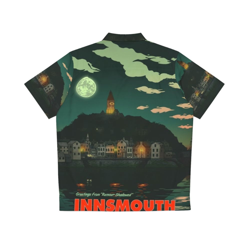 Lovecraft Innsmouth Massachusetts Hawaiian Shirt with Cthulhu Mythos Symbols - Back