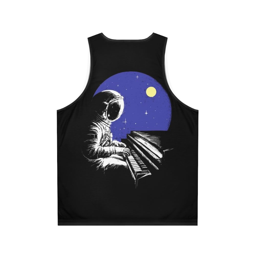 Space Music Unisex Music Lover's Tank Top - Back