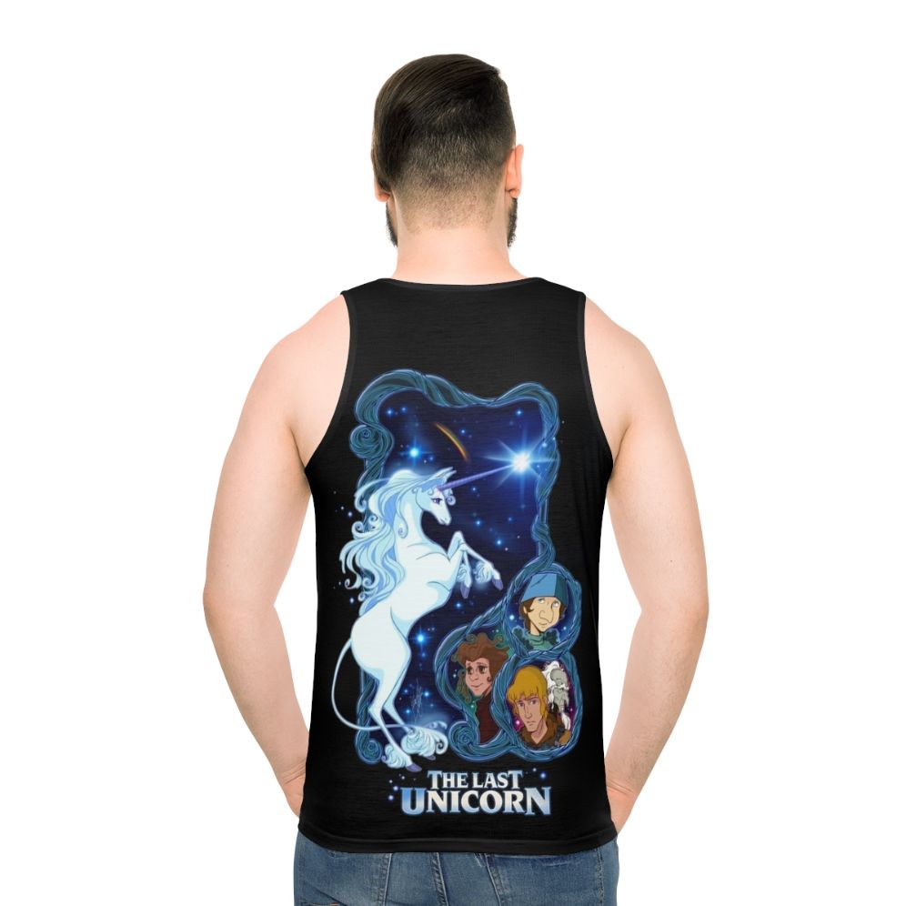 The Last Unicorn Unisex Tank Top - men back