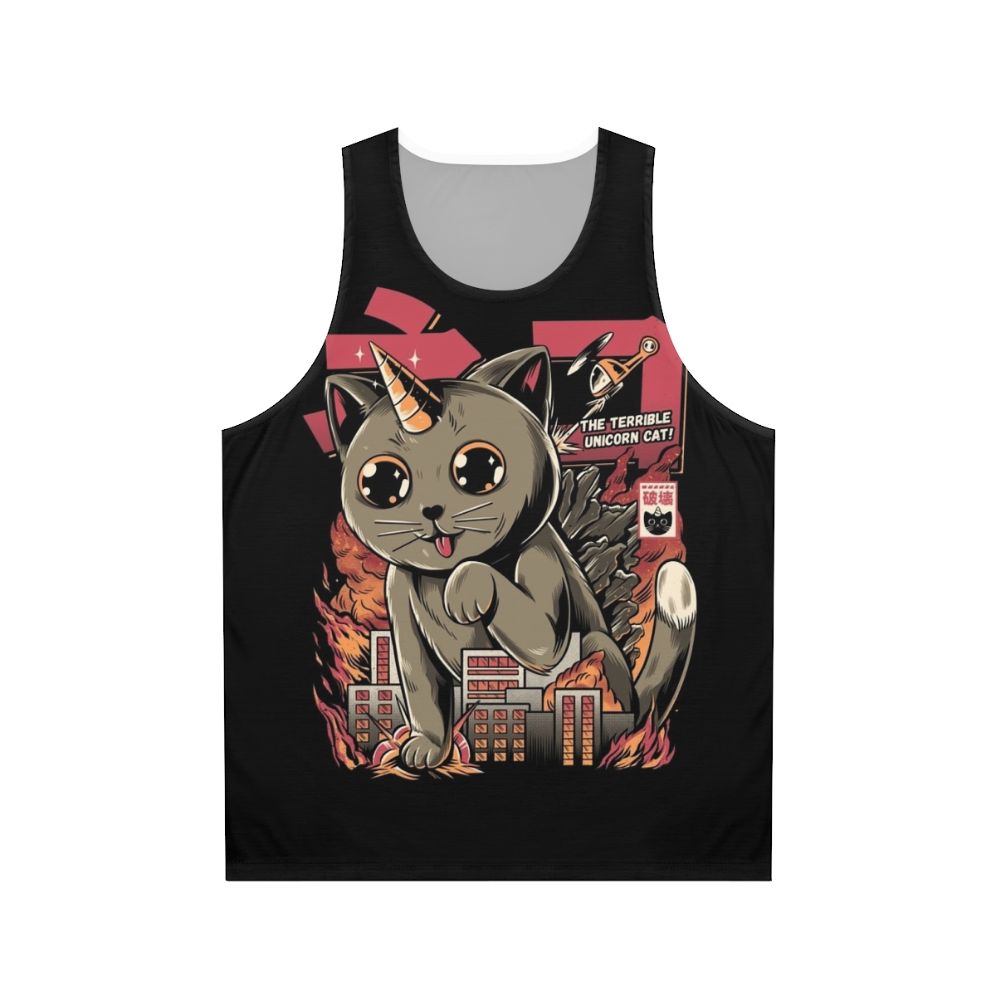 Catzilla Unisex Tank Top 2 - Cute Kaiju Monster Tee