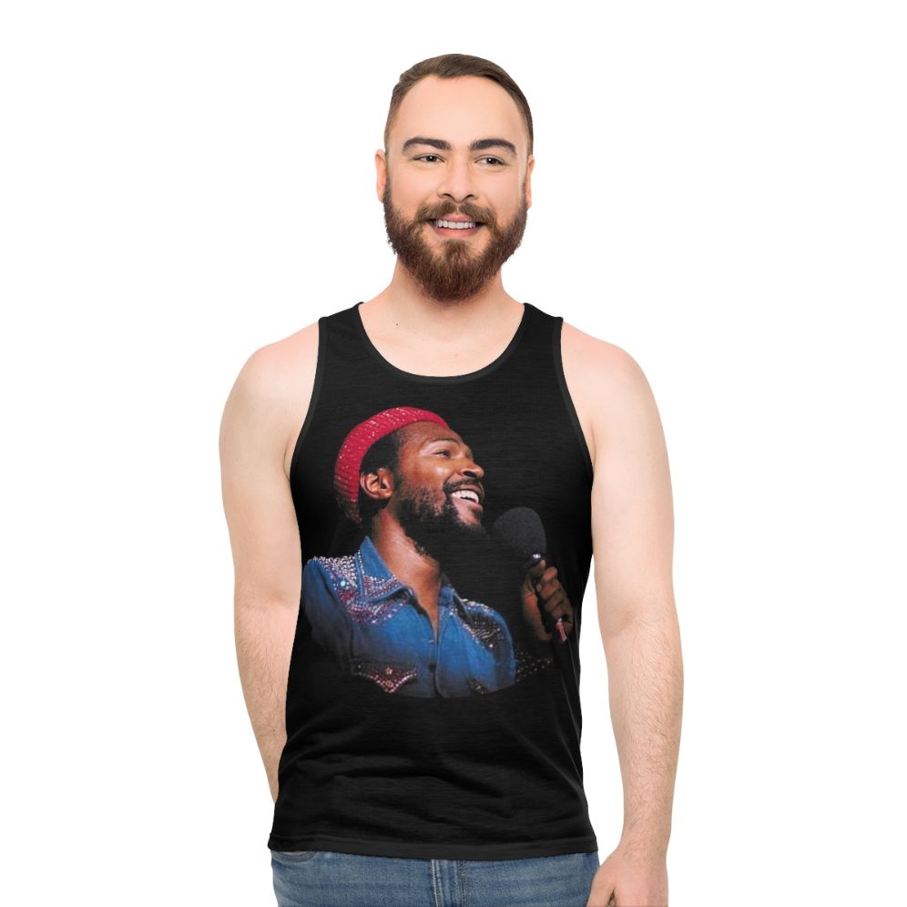 Marvin Gaye Soul Music Unisex Tank Top - men