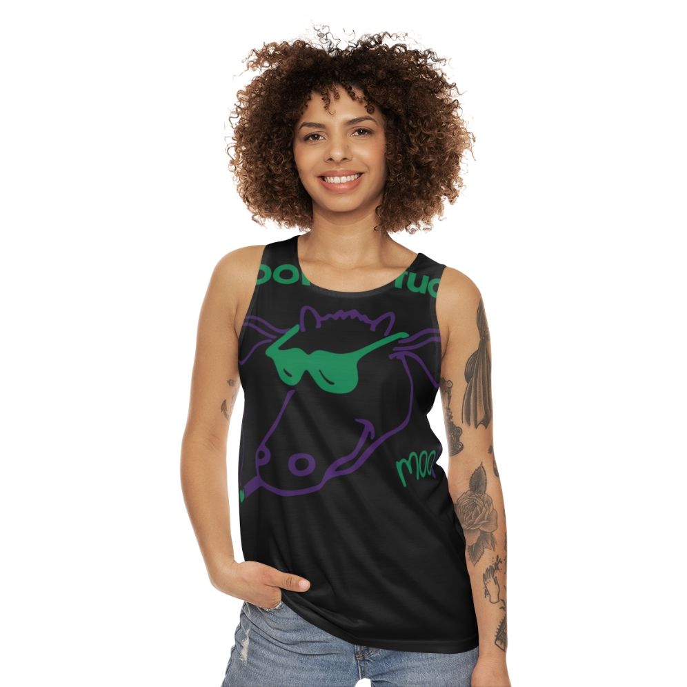 Inspiral Carpets unisex tank top with 90s indie rock design - women