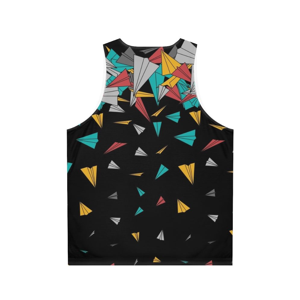 Geometric Paper Plane Tank Top - Back