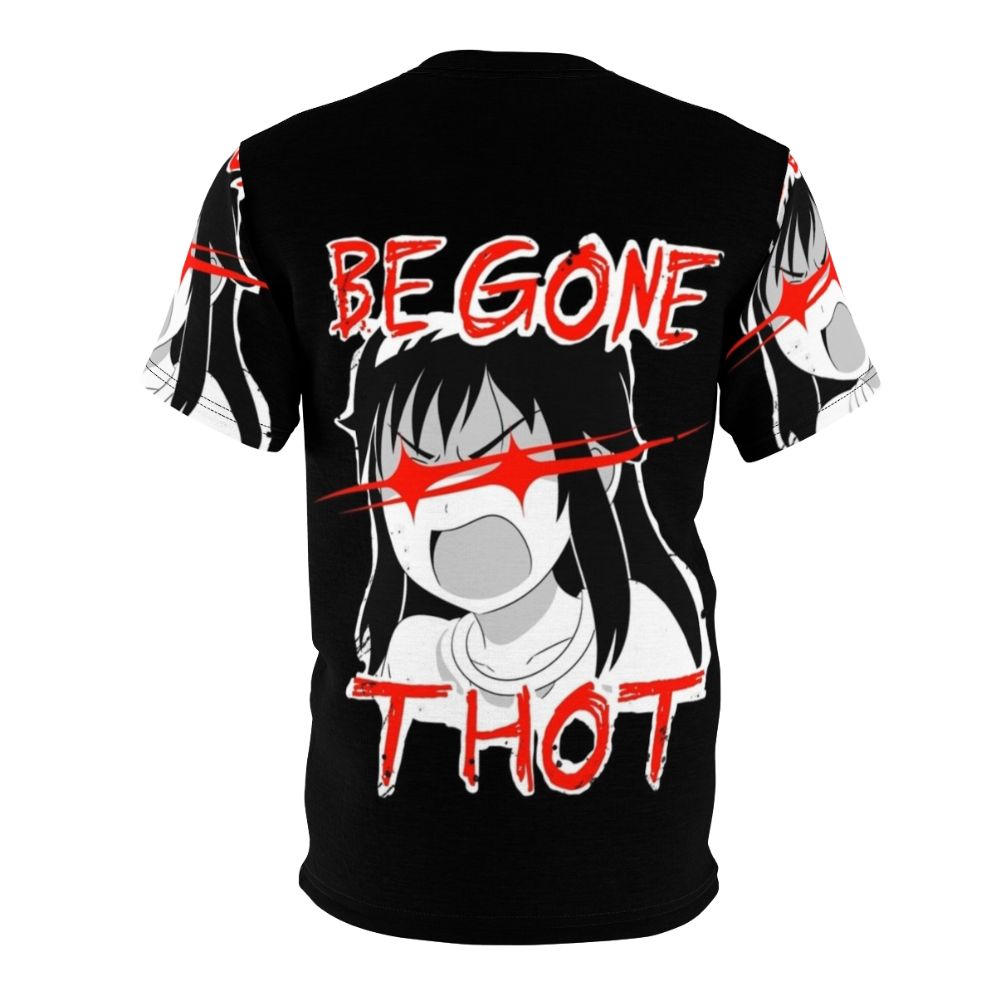 Anime-style "Be Gone Thot" graphic t-shirt - Back