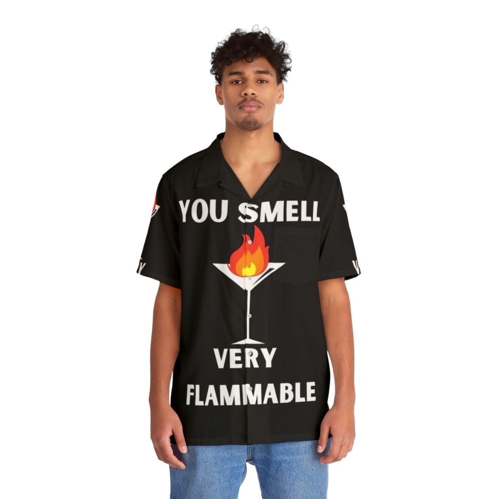 David Rose "You Smell Very Flammable" Hawaiian Shirt - People Front