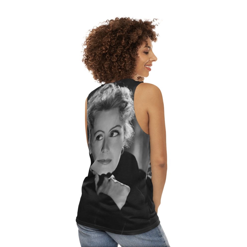 Vintage Greta Garbo Unisex Tank Top - women back